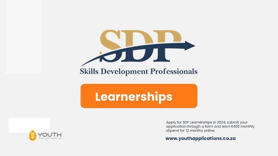 SDP Learnership Application 2024 | Now Open this Year
